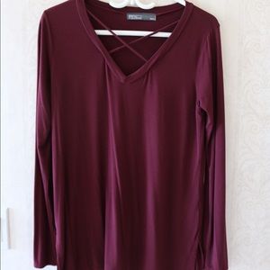 REN criss crossed shirt